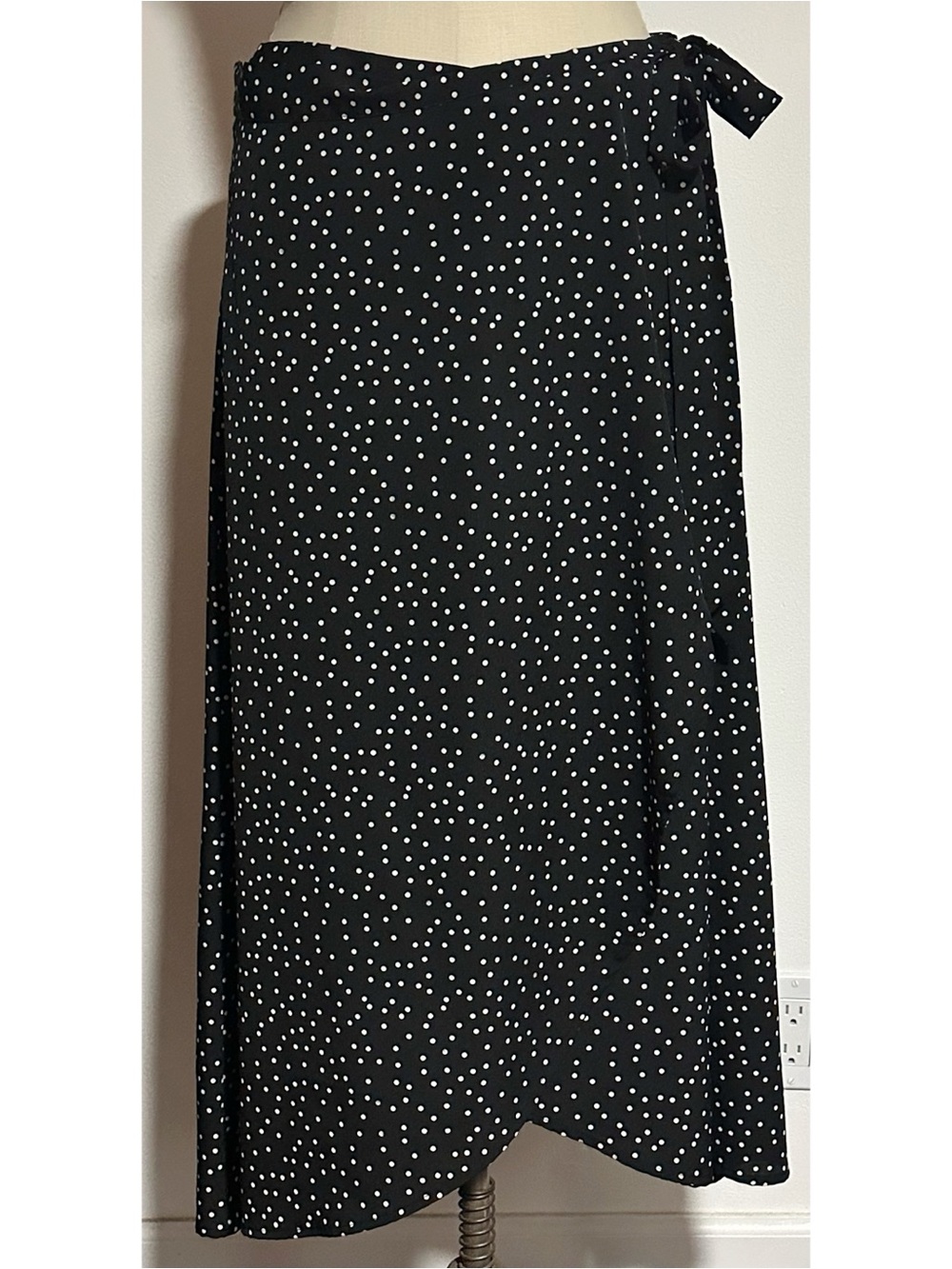 New Choice Polka Dot Wrap Skirt